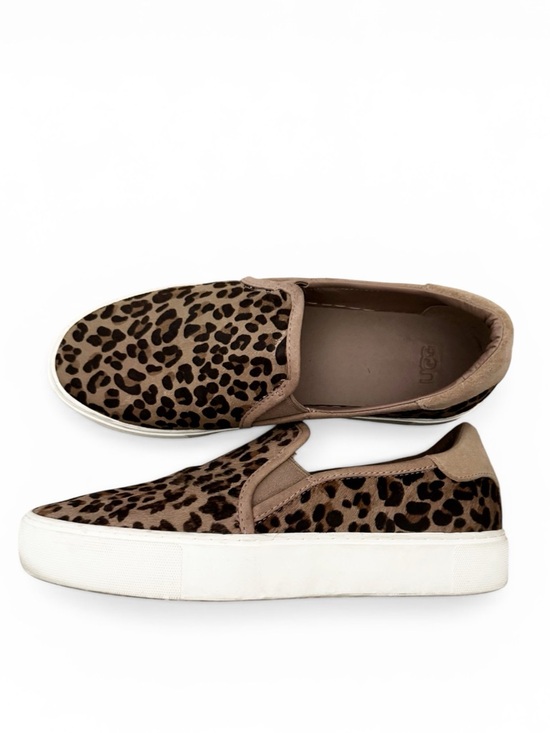 UGG Shoes - UGG Jass Exotic Leopard Print Calf Hair Slip On Flats Sneakers SZ 10 Shoes